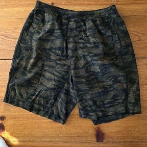 9 inch lined. Lululemon pacebreaker shorts.
